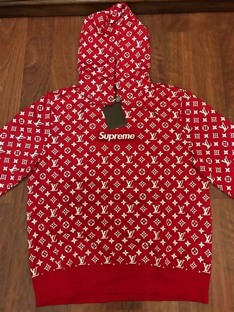 louis vuitton supreme shirt replica|authentic Louis Vuitton supreme hoodie.